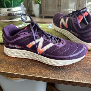 NEW BALANCE Fresh Foam  Sneakers Sz 9 Purple Orange Women Running Training Shoes